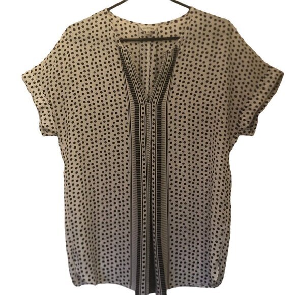 Max Studio short-sleeve blouse sz S - Picture 3 of 10